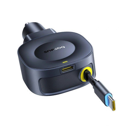 Baseus PrimeTrip VR2 Φορτιστής Αυτοκινήτου 45W με Ανασυρόμενο Καλώδιο USB-C, Μαύρος