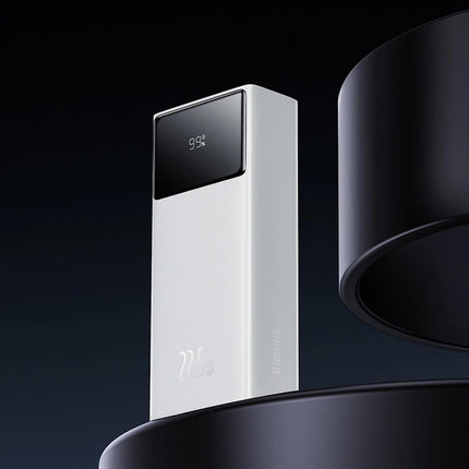 Baseus EnerFill FP41 Power Bank 30000mAh 22,5W με USB-C, 2 USB-A & Οθόνη, Λευκό