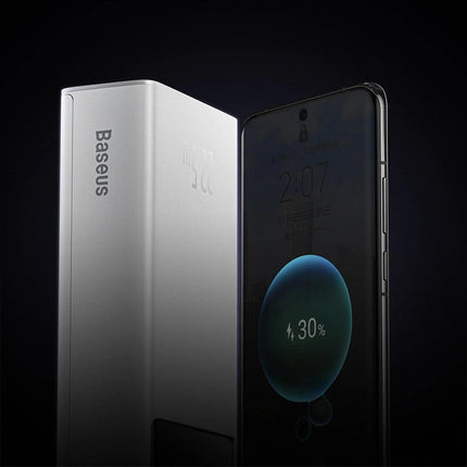 Baseus EnerFill FP41 Power Bank 30000mAh 22,5W με USB-C, 2 USB-A & Οθόνη, Λευκό