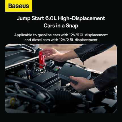 Baseus Super Energy Pro+ Εκκινητής Μπαταρίας Αυτοκινήτου 12V, 1.200A, Powerbank 12.000mAh