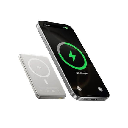 Baseus PicoGo AM41 Powerbank 10.000mAh, USB-C 27W και Ασύρματη Φόρτιση Qi2 15W, Γκρι