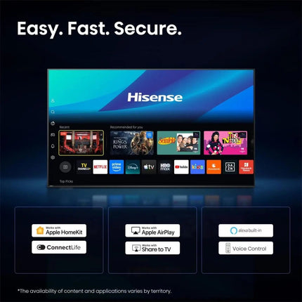 Hisense 65S7S 65” 4K Smart Hi-QLED 144Hz CANVAS TV