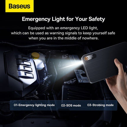 Baseus Super Energy Pro+ Εκκινητής Μπαταρίας Αυτοκινήτου 12V, 1.200A, Powerbank 12.000mAh