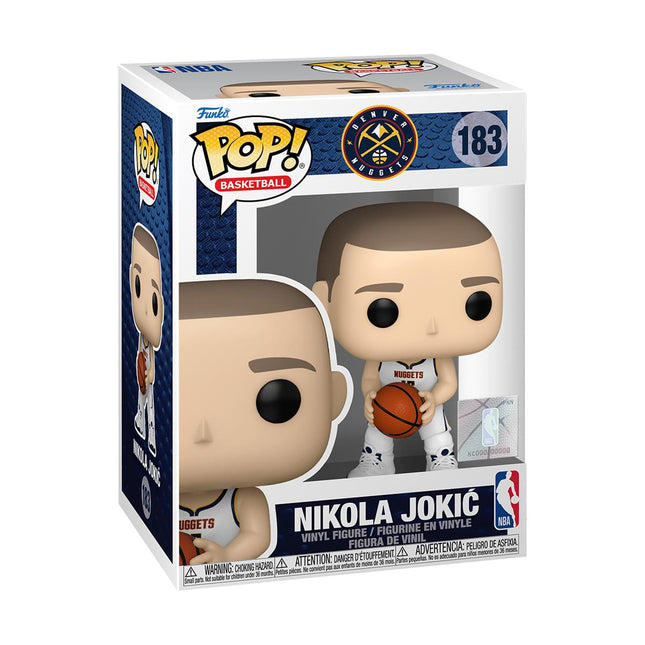 Funko POP! NBA Denver Nuggets – Nikola Jokić (White Home Uniform) #183 Συλλεκτική Φιγούρα Βινυλίου 9,4 cm