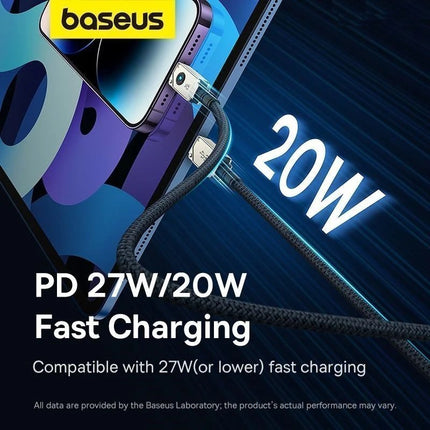 Baseus Cable Lightning to USB-C Unbreakable Series 20W 1.0 White