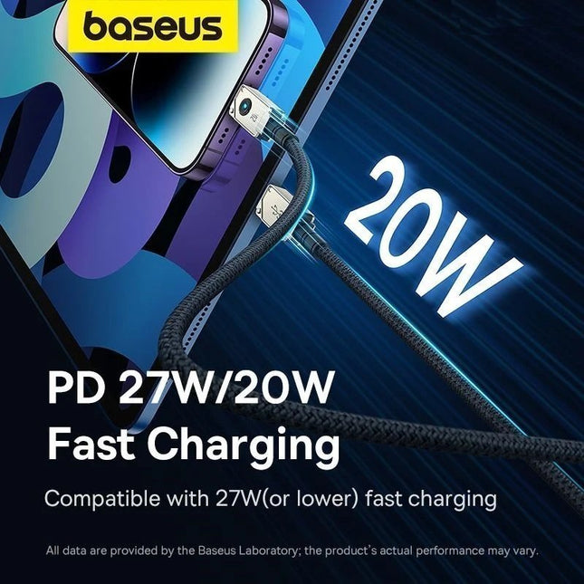 Baseus Cable Lightning to USB-C Unbreakable Series 20W 1.0 White