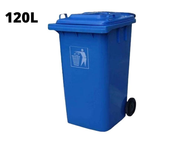 Πλαστικός Κάδος Απορριμμάτων 120L – Μπλέ