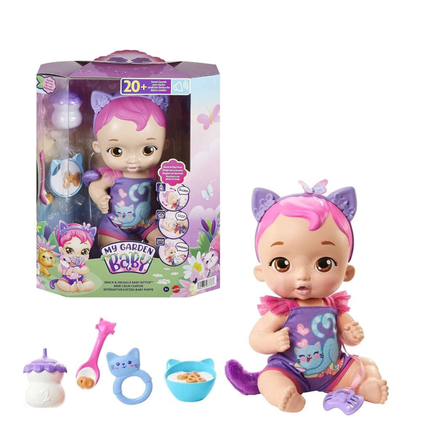 My Garden Baby Snack & Snuggle Baby Kitten Διαδραστική Κούκλα με Ήχους και Διάφορα Αξεσουάρ HHP28 2+ Ετών