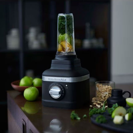 KitchenAid Artisan K400 Μπλέντερ 1.4L 550W με Σύστημα Ανάμειξης 3 Μερών και Γυάλινη Κανάτα 5KSB4026BBK Cast Iron Black