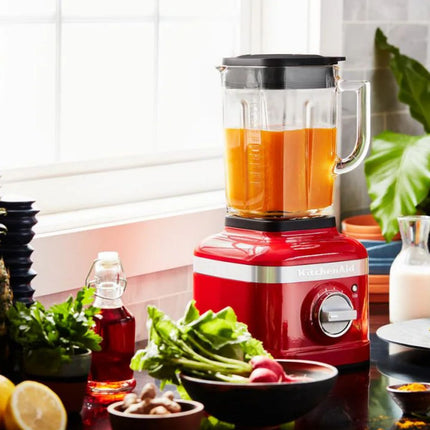 KitchenAid Artisan K400 Μπλέντερ 550W 1.4L με Σύστημα Ανάμειξης 3 Μερών και Γυάλινη Κανάτα 5KSB4026BER Empire Red