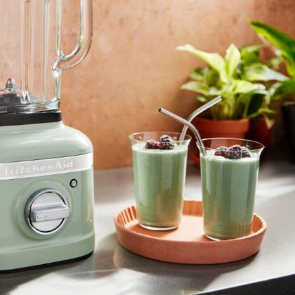 KitchenAid Artisan K400 Μπλέντερ 1.4L 550W με Σύστημα Ανάμειξης 3 Μερών και Γυάλινη Κανάτα 5KSB4026BPT Pistachio