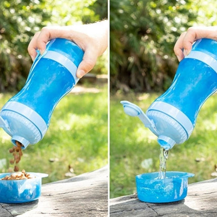 InnovaGoods Μπουκάλι Κατοικιδίων με Δοχεία Νερού και Τροφής 2 σε 1 V0103141