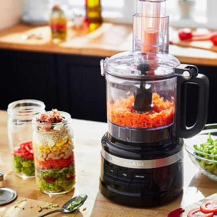 KitchenAid Πολυκόφτης 1.7L με Συμπαγή Σχεδιασμό, 2σε1 Στόμιο Τροφοδοσίας και Αποθήκευση στο Μπολ 5KFP0719BBM Matte Black