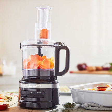 KitchenAid Πολυκόφτης 1.7L με Συμπαγή Σχεδιασμό, 2σε1 Στόμιο Τροφοδοσίας και Αποθήκευση στο Μπολ 5KFP0719BBM Matte Black