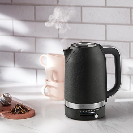 KitchenAid Βραστήρας 1.7L 2400W με Ρυθμιζόμενη Θερμοκρασία 50°C-100°C 5KEK1701BPL Cast Iron Black