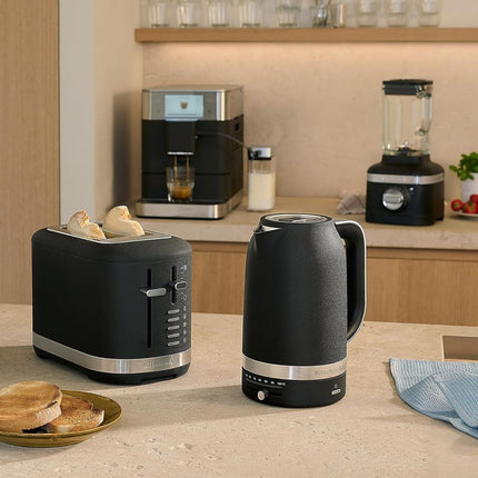 KitchenAid Βραστήρας 1.7L 2400W με Ρυθμιζόμενη Θερμοκρασία 50°C-100°C 5KEK1701BPL Cast Iron Black