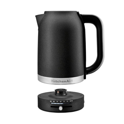 KitchenAid Βραστήρας 1.7L 2400W με Ρυθμιζόμενη Θερμοκρασία 50°C-100°C 5KEK1701BPL Cast Iron Black