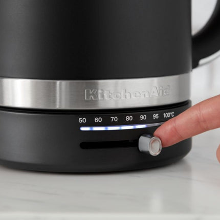KitchenAid Βραστήρας 1.7L 2400W με Ρυθμιζόμενη Θερμοκρασία 50°C-100°C 5KEK1701BPL Matte Black