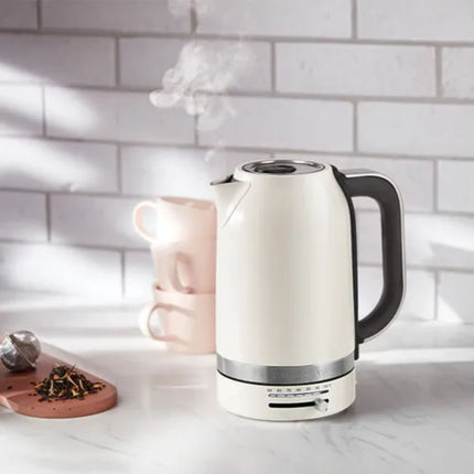 KitchenAid Βραστήρας 1.7L 2400W με Ρυθμιζόμενη Θερμοκρασία 50°C-100°C 5KEK1701BPL Porcelain White