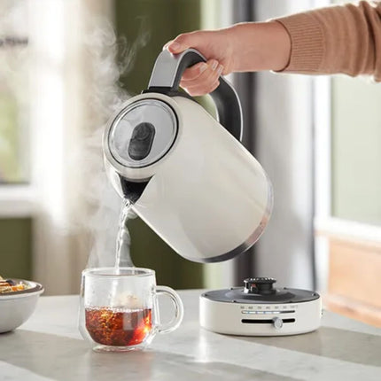 KitchenAid Βραστήρας 1.7L 2400W με Ρυθμιζόμενη Θερμοκρασία 50°C-100°C 5KEK1701BPL Porcelain White