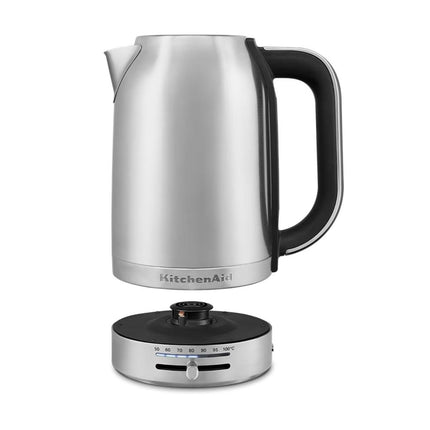 KitchenAid Βραστήρας 1.7L 2400W με Ρυθμιζόμενη Θερμοκρασία 50°C-100°C 5KEK1701BSX Inox