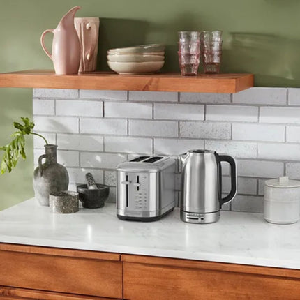 KitchenAid Βραστήρας 1.7L 2400W με Ρυθμιζόμενη Θερμοκρασία 50°C-100°C 5KEK1701BSX Inox