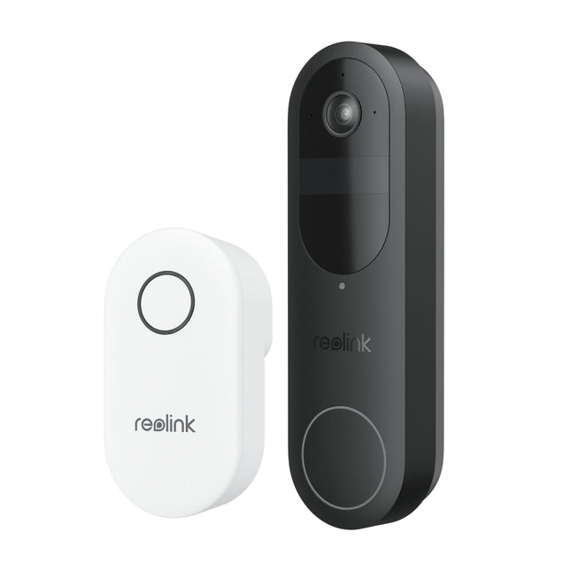 REOLINK Κουδούνι Πόρτας Μπαταρίας με Κάμερα 4MP, 2K Ανάλυση, Dual-Band Wi-Fi, AI Ανίχνευση Προσώπου/Οχήματος/Πακέτου & Chime, Αδιάβροχη & 64GB microSD