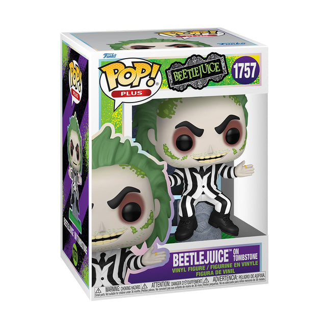 Funko POP! Plus Beetlejuice – Beetlejuice on Tombstone (Glow in the Dark) (Retailer Exclusive) #1757 Συλλεκτική Φιγούρα Βινυλίου 13,6 cm