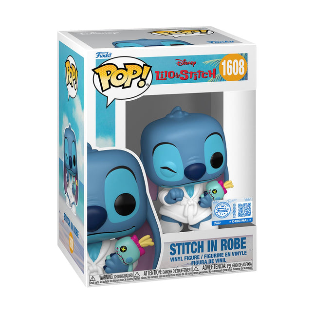 Funko POP! Disney Lilo & Stitch – Stitch in Robe (Special Edition) #1608 Συλλεκτική Φιγούρα Βινυλίου 8,6 cm