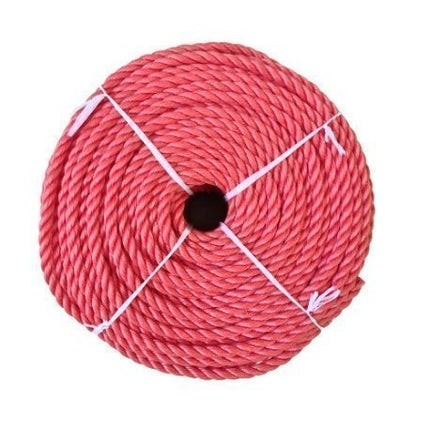 Σχοινί Τρίκλωνο Με Διπλή Στρέψη Κόκκινο 10MMx200M