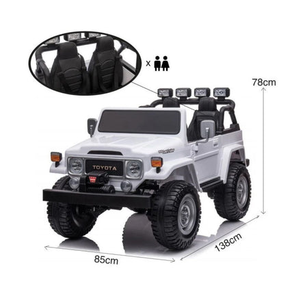 Toyota Land Cruiser FJ-40 (1975) Διθέσιο Ηλεκτροκίνητο Αυτοκινητάκι SUV 12V 7Ah με Τηλεχειριστήριο, 3+ Ετών