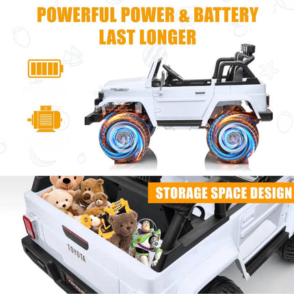 Toyota Land Cruiser FJ-40 (1975) Διθέσιο Ηλεκτροκίνητο Αυτοκινητάκι SUV 12V 7Ah με Τηλεχειριστήριο, 3+ Ετών