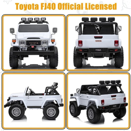 Toyota Land Cruiser FJ-40 (1975) Διθέσιο Ηλεκτροκίνητο Αυτοκινητάκι SUV 12V 7Ah με Τηλεχειριστήριο, 3+ Ετών