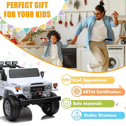 Toyota Land Cruiser FJ-40 (1975) Διθέσιο Ηλεκτροκίνητο Αυτοκινητάκι SUV 12V 7Ah με Τηλεχειριστήριο, 3+ Ετών