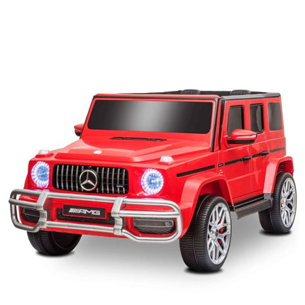 AMG Mercedes-Benz G63 Ηλεκτροκίνητο Διθέσιο Αυτοκινητάκι 12V με Τηλεχειριστήριο Φώτα & Ήχους Κόκκινο 3+ Ετών