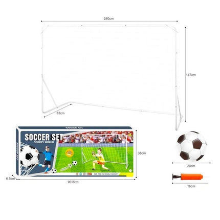 Metal Goal Post Football (240x174cm)