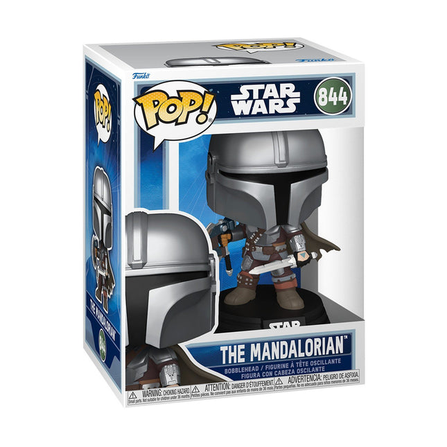 Funko POP! Star Wars: The Mandalorian and Grogu – The Mandalorian #844 Συλλεκτική Φιγούρα Bobble-Head Βινυλίου 11,2 cm