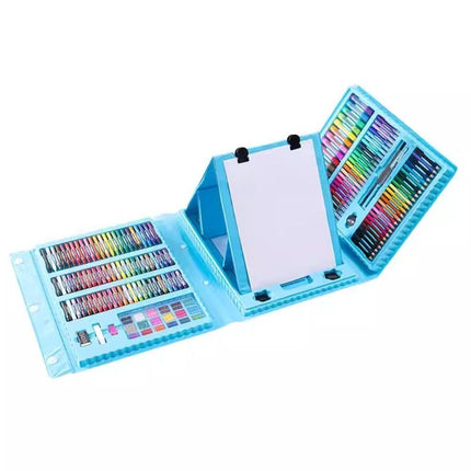 Πλήρες Σετ Ζωγραφικής με Βαλίτσα Μεταφοράς & Αναδιπλούμενο Πίνακα 208 Τεμαχίων, 3+ Ετών