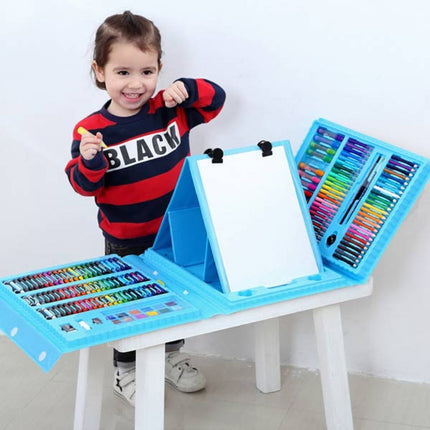 Πλήρες Σετ Ζωγραφικής με Βαλίτσα Μεταφοράς & Αναδιπλούμενο Πίνακα 208 Τεμαχίων, 3+ Ετών
