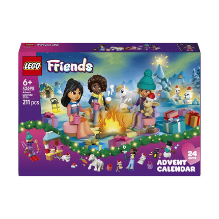 LEGO Friends: Advent Calendar Χριστουγεννιάτικο Ημερολόγιο 24 Ημερών με 211 Κομμάτια 42698, 6+ Ετών