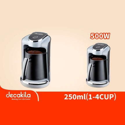 Decakila Καφετιέρα Κυπριακού Καφέ 500W 250ml με Ηχητική Ειδοποίηση & Σύστημα Anti-Overflow KECF030B