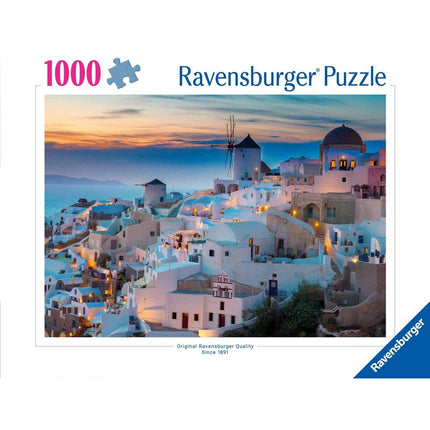 Ravensburger Evening in Santorini 12000663, Παζλ 1000 Κομματιών για Χαλάρωση με Θέα, 14+ Ετών