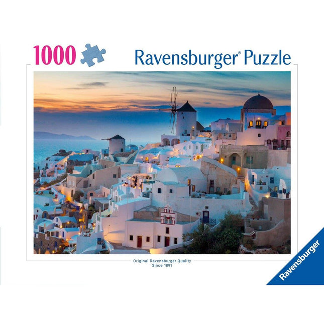 Ravensburger Evening in Santorini 12000663, Παζλ 1000 Κομματιών για Χαλάρωση με Θέα, 14+ Ετών