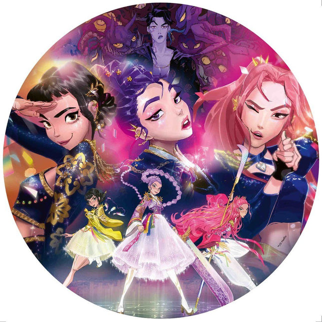 Ravensburger K-Pop Demon Hunters For the Fans! 12002052, Στρογγυλό Παζλ 500 Κομματιών για Χαλάρωση, 14+ Ετών