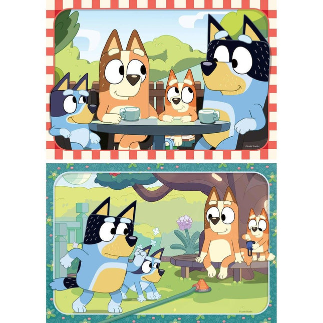 Ravensburger Σετ Παζλ Bluey 2 × 12 Κομματιών 12004111, 3+ Ετών