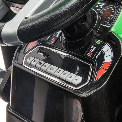 Παιδικό Ηλεκτρικό Τρακτέρ 12V 10Ah με Μπροστινό Κουβά και Αποσπώμενο Τρέιλερ Πράσινο YJ3158B 3+ Ετών Πράσινο