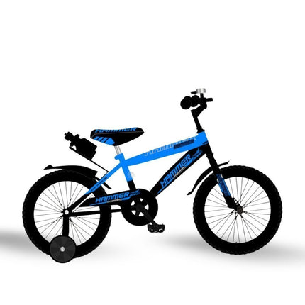 Ποδήλατο Hammer με Βοηθητικές Ρόδες 14″ σε Μπλε/Μαύρο Χρώμα, 3-5 ετών