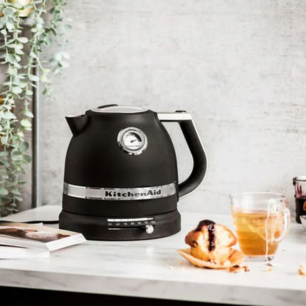 KitchenAid Artisan Βραστήρας 1.5L 3000W με Ρυθμιζόμενη Θερμοκρασία 5KEK1522BBK Cast Iron Black
