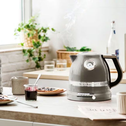 KitchenAid Artisan Βραστήρας 1.5L 3000W με Ρυθμιζόμενη Θερμοκρασία 5KEK1522BMS Medallion Silver