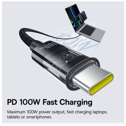 Baseus Cable USB-C to USB-C Gem Series 100W 2.0m Black